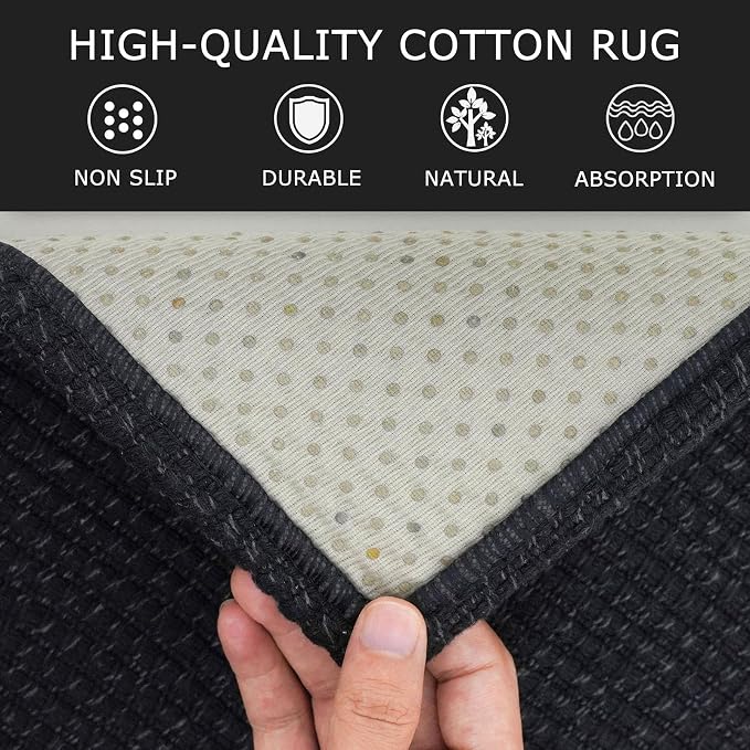 KOZYFLY Runners for Hallways 2x8 ft Washable Kitchen Runner Non Slip Rubber - Image 6