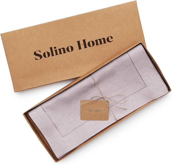Solino Home Linen Lilac Table Runner 120 Inches Long - Image 5