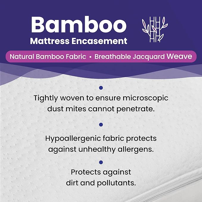 King Size Waterproof Bamboo Mattress Encasement by Slumberfy - Image 4