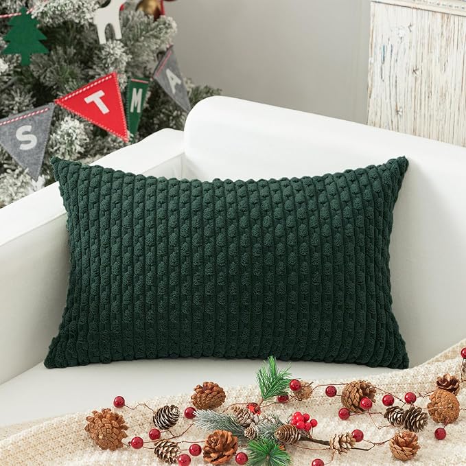 Kevin Textile 14x24 Inch Pillow Cover 1 Pack Boho Christmas Decorative Soft by KevinTextile