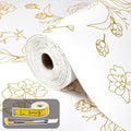 Shelf Liners for Kitchen Cabinets 17.5in x 30FT Non Adhesive Drawer Liner Gold by Oneoftheworld