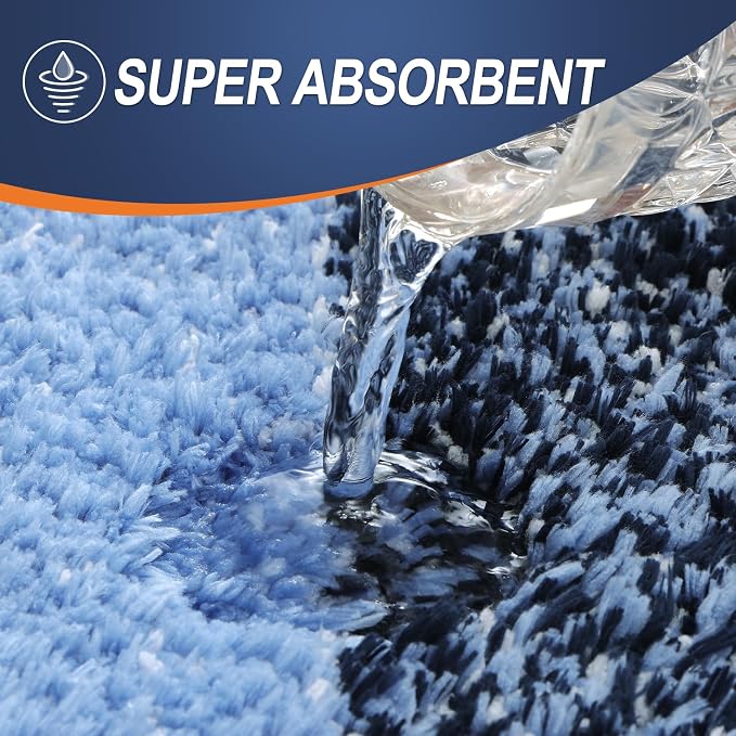OLANLY Bathroom Rug Mat 59x24, Extra Soft and Absorbent Microfiber Bath Rugs - Image 3