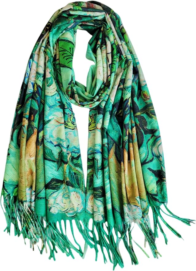 VENVSBEE Reversible Scarf Soft Large Shawl Wrap Blanket Double Sided Art Print by VENVSBEE