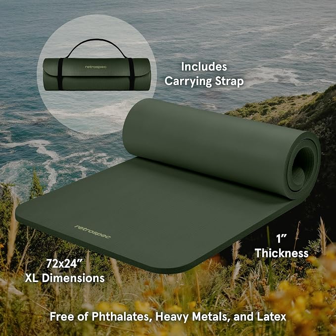 Retrospec Solana 1 inch Yoga Mat - Image 2