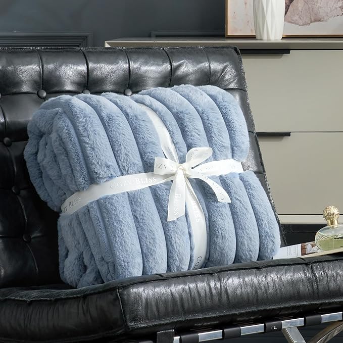 Cozy Bliss Faux Fur Throw Blanket - Image 4