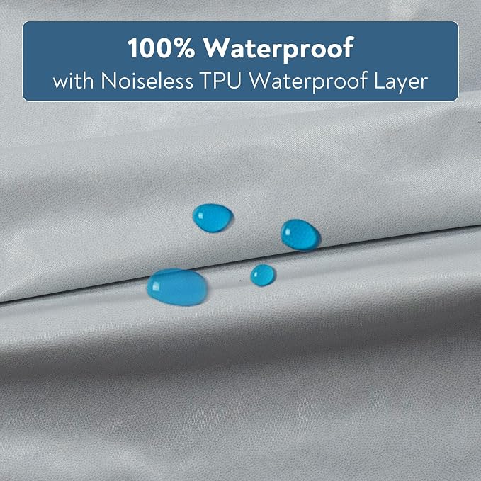 Waterproof Crib Sheets for Boys 2 Pack, Fitted Baby Crib Sheet Neutral 52" x - Image 2