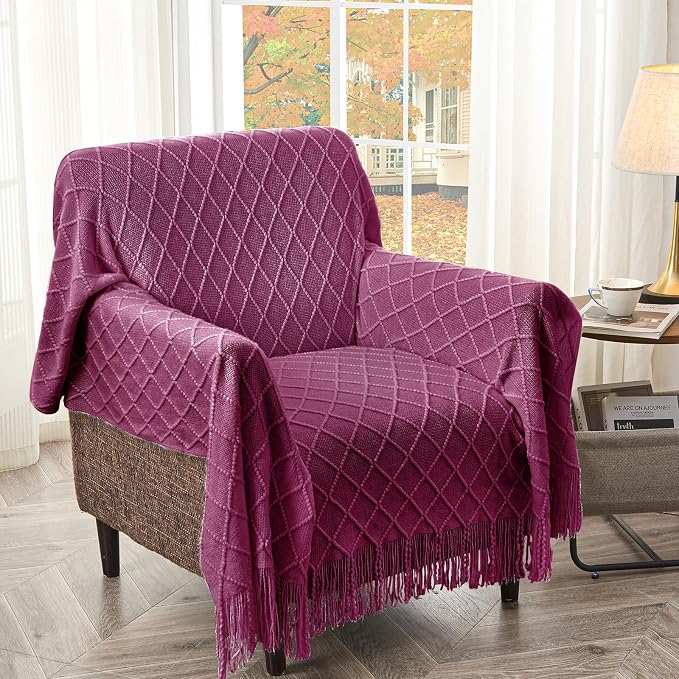 inhand Knitted Throw Blanket for Couch and Bed, Soft Living Room Home Decor - Image 5