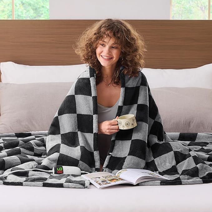 Heated Electric Blanket Twin Size, 62X84 Heating Blanket - Image 3