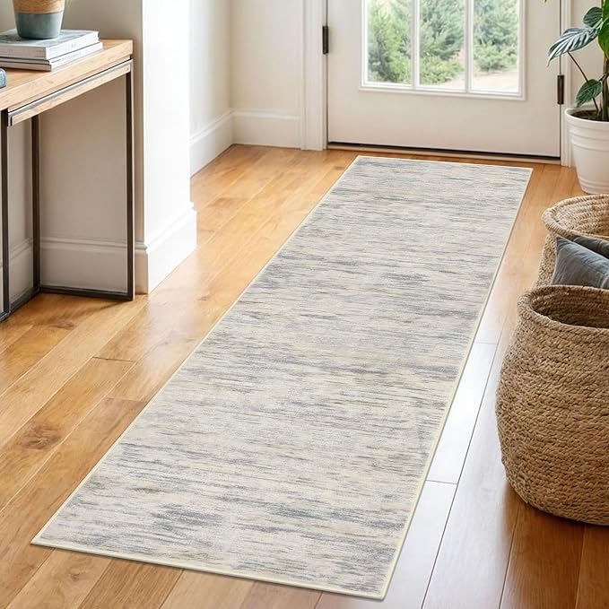 2x6 Modern Abstract Runner Rug for Hallways, Non-Shedding Washable Runners for by SiiloomRug