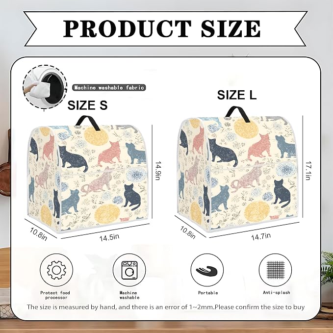 Mixer Dust Cover for 6-8 Qt Stand Mixer, Cloth Cover - Image 2