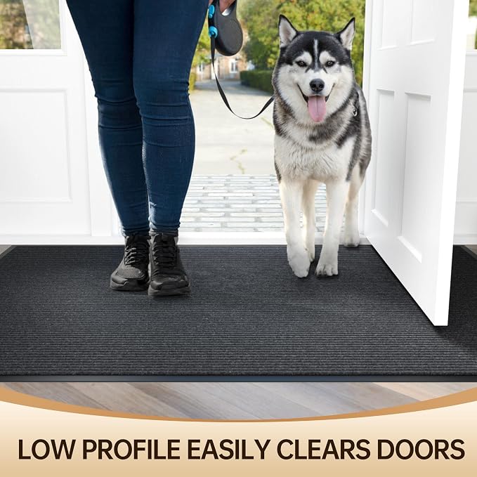 Front Door Mat Outside Entrance, Low Profile Welcome Doormat - Image 3