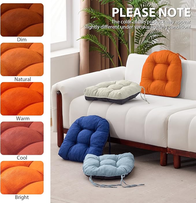 Chair Cushions for Dining Chairs, Seat Cushions for Kitchen Chairs, Indoor Seat - Image 7