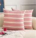 Christmas Pillow Covers, Boho Textured Red Pillow Case, Pillow Covers 18 x 18 by Cethom