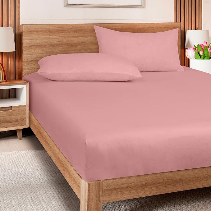 ROYALE LINENS 300 Thread Count 100% Long Staple Combed Cotton Fitted Sheet - Image 5