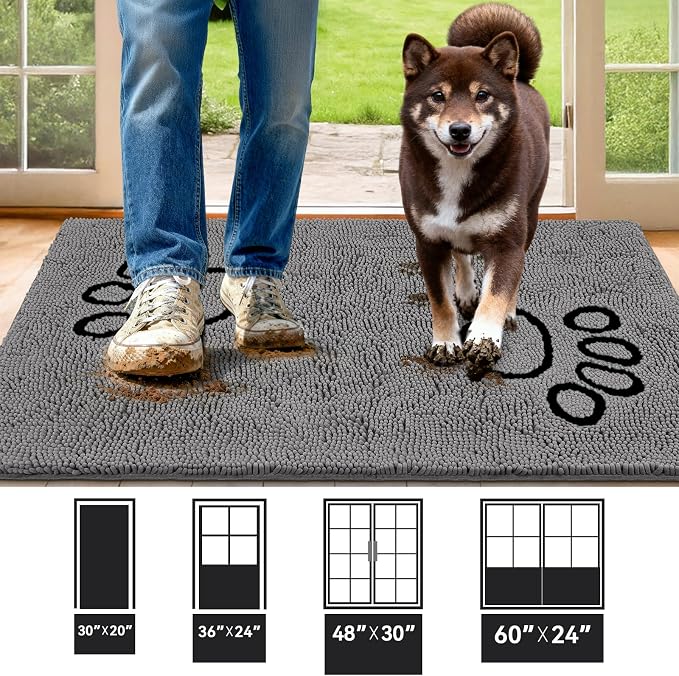 Bcoimo Super Absorbent Dog Door Mat, Pet Rugs - Image 2