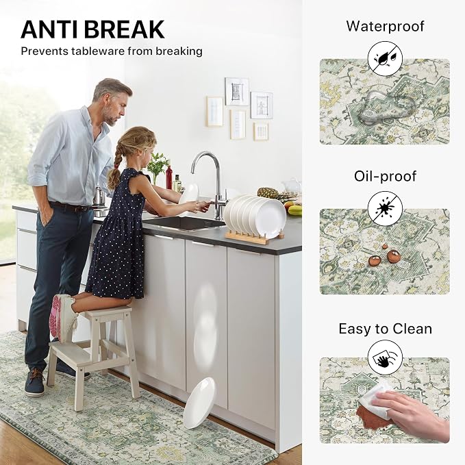GENIMO Kitchen Mats for Floor, Washable Anti Fatigue Mat for Cushioned - Image 5
