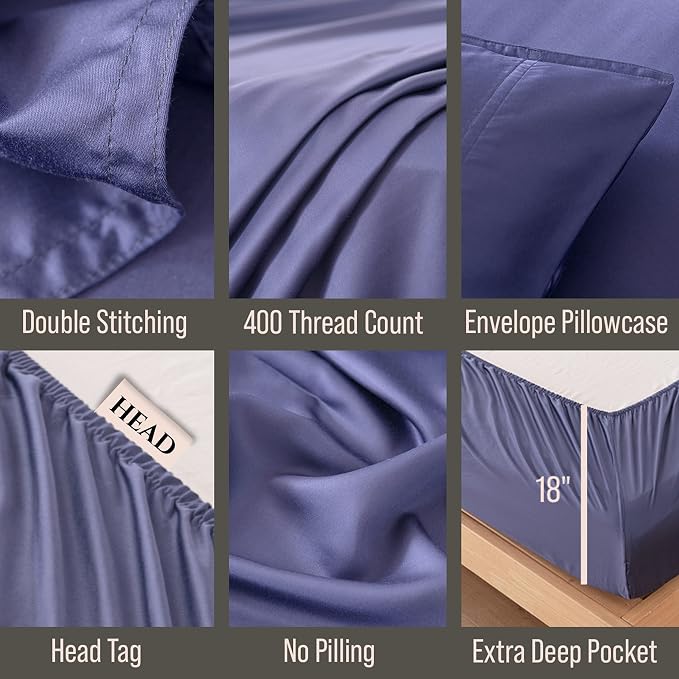 Bella Coterie Luxury Bamboo Viscose King Size Sheet Set | 100% Organically - Image 3