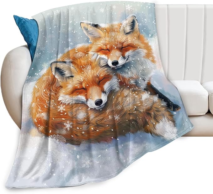 Fox Throw Blanket by citari