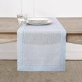 Solino Home Linen Light Blue Table Runner 108 Inches Long by SolinoHome