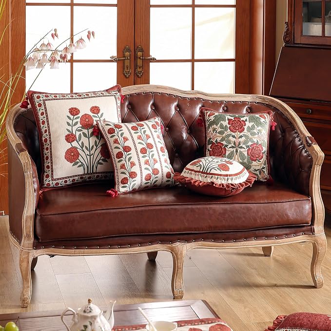 Throw Pillow Covers Pack of 2, Decoration Square Pillows Cushion Covers - Image 7