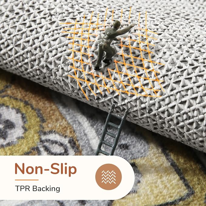 OPPODREAM Thin Area Rugs 9x12 Living Room, Washable Rugs 9x12 - Image 4