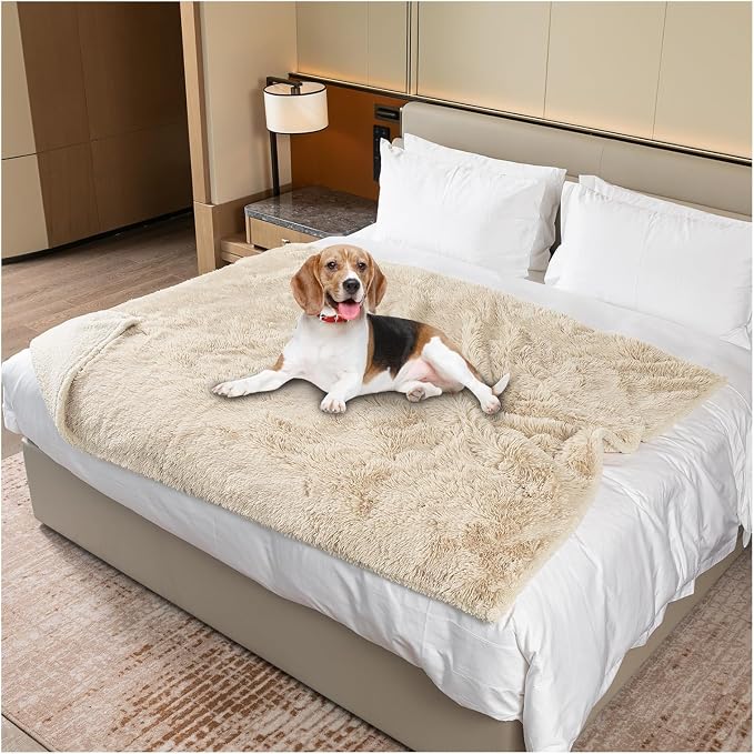 Calming Dog Blanket, Waterproof Long Faux Fur Pet Blankets - Image 9