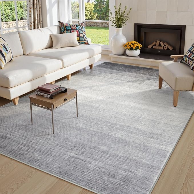Wonnitar Modern Ombre 6x9 Grey Area Rugs - Image 7