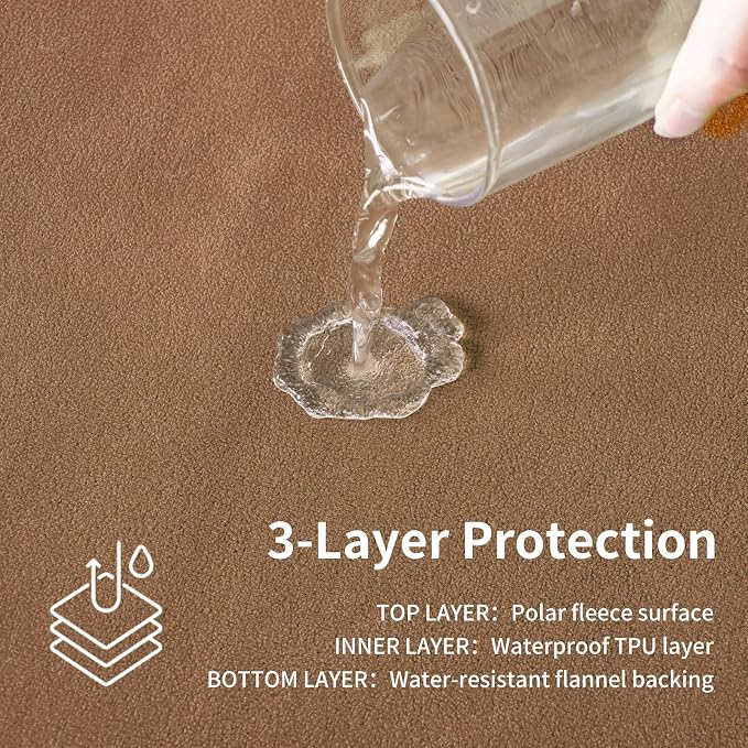 QiyI Waterproof Blanket for Bed King Size, Washable Reversible Bed Cover - Image 3
