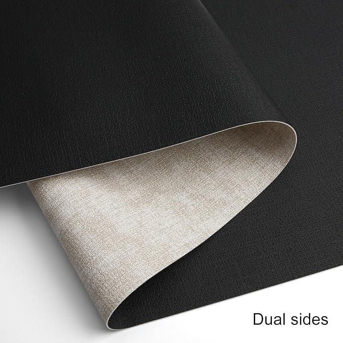 Table Runners 55 Inches Long, Dual-Sided Faux Leather Farmhouse Table Runner - Image 2