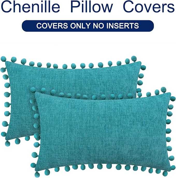 CaliTime Throw Pillow Covers Decorative 20 X 12 Inches Pack of 2 Cozy Solid - Image 6