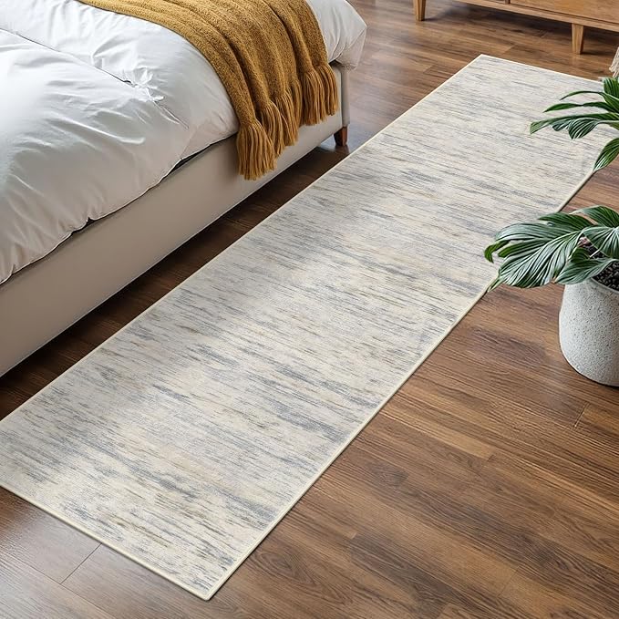 2x7 Modern Abstract Runner Rug for Hallways, Non-Shedding Washable Rug for - Image 2
