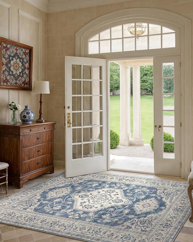 Lahome Oriental Area Rug, 3x5 Washable Rugs - Image 3