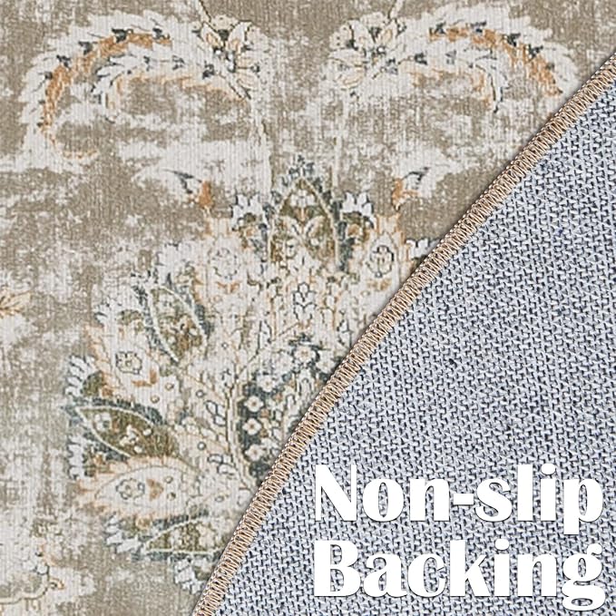 jinchan Fiora Round Rug 7ft Area Rugs - Image 6