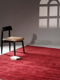 Rugsotic Carpets Hand Knotted Gabbeh Wool 5'x8' Area Rug Solid Dark Red L00111 by GetMyRugsLLC