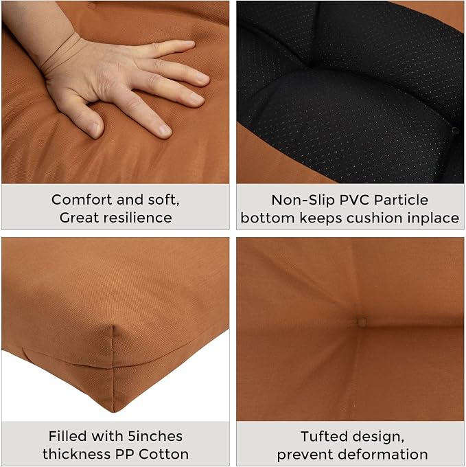 FUNHOME Outdoor Bench Cushion 48 x18 inch - Image 4