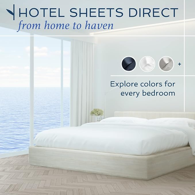 Hotel Sheets Direct 4 Piece Bed Sheet Set California King, 100% Viscose Derived - Image 9