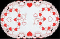 Creative Linens Embroidered Red Hearts Placemats, Table Runners, Tablecloths by Creative+Linens