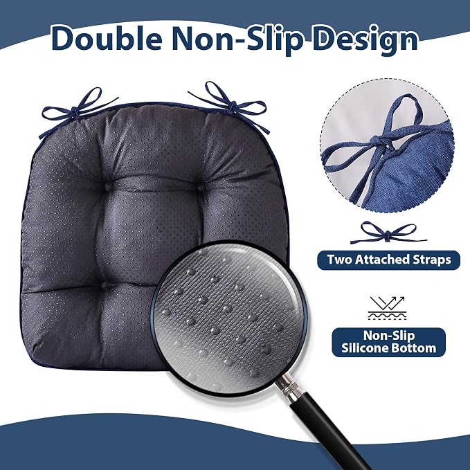 Chair Cushions for Dining Chairs, Seat Cushions for Kitchen Chairs, Indoor Seat - Image 4
