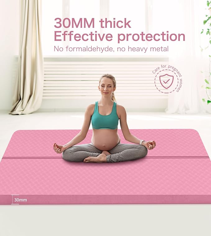 nuveti Large Exercise Mat - 15mm/20mm/30mm Thick Yoga Mat | Workout Mat - Image 7
