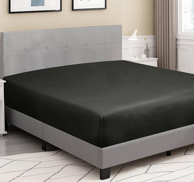 ROYALE LINENS 300 Thread Count 100% Long Staple Combed Cotton Fitted Sheet - Image 3
