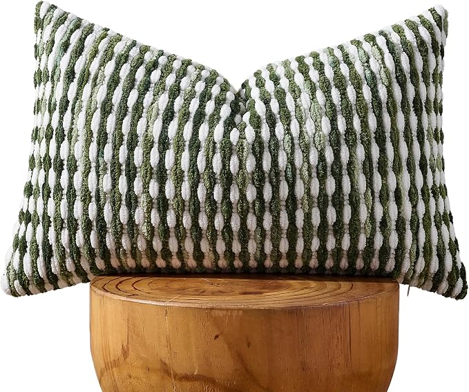 AmHoo Boho Chenille Pillow Cover Decorative Tufted Pillowcase by AmHootextile