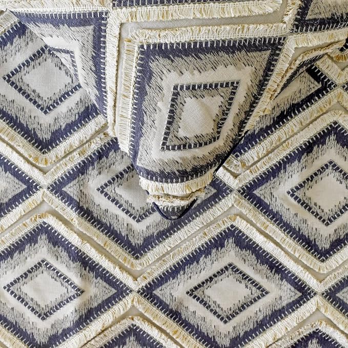The HomeCentric King/Queen/Twin Blue Decorative Queen 74"x18" Bed Runner - Image 4