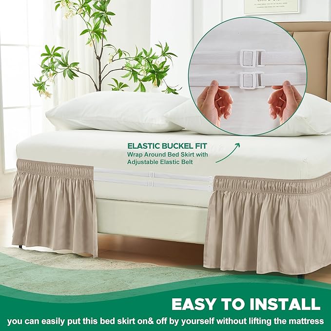 Biscaynebay Wrap Around Bed Skirts - Image 4