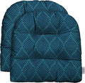 RSH DECOR: Tufted U-Shape Wicker Seat Cushions Set of 2 | 19” x 19” | by RSHDECOR