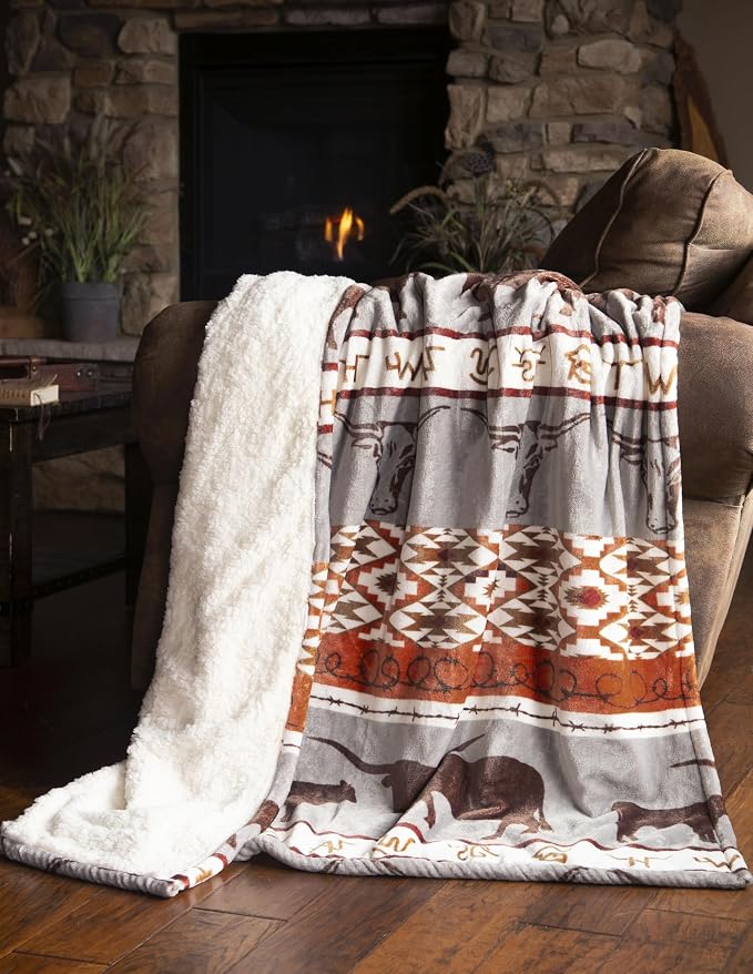 CARSTENS, INC. Ultra Premium Super Soft Plush Sherpa Fleece Oversized Throw - Image 7