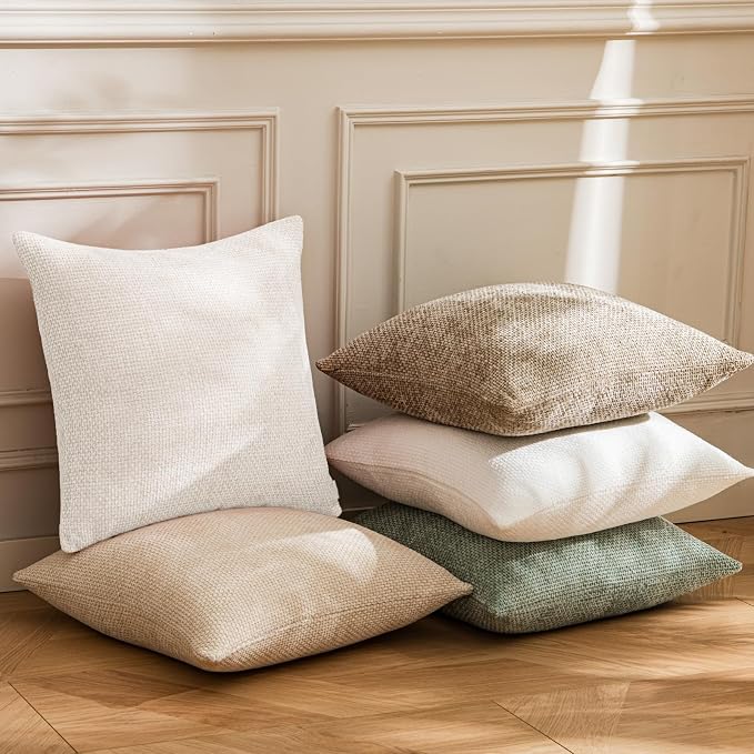 a moment Christmas White Chenille Throw Pillow Covers 12x20 Inch Pack of 2 - Image 9