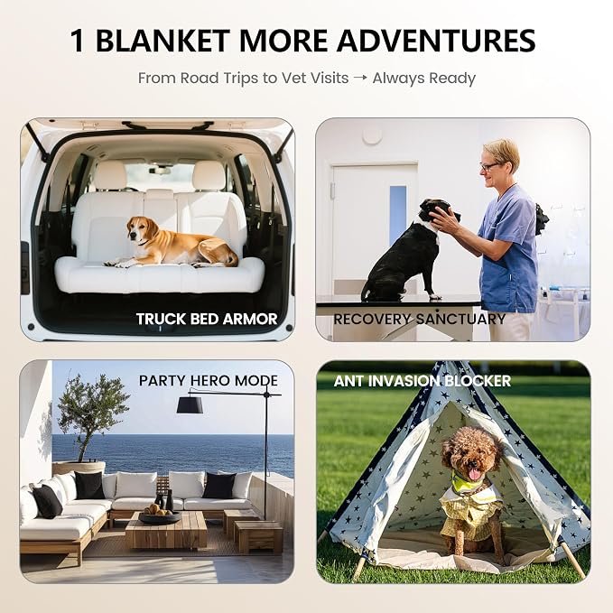 gogobunny 100% Double Sided Waterproof Dog Blanket Soft Pet Bed Cover - Image 2