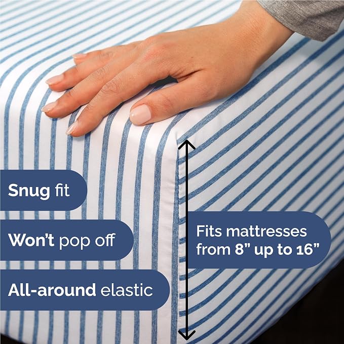 Twin XL Size 3 Piece Sheet Set - Image 3
