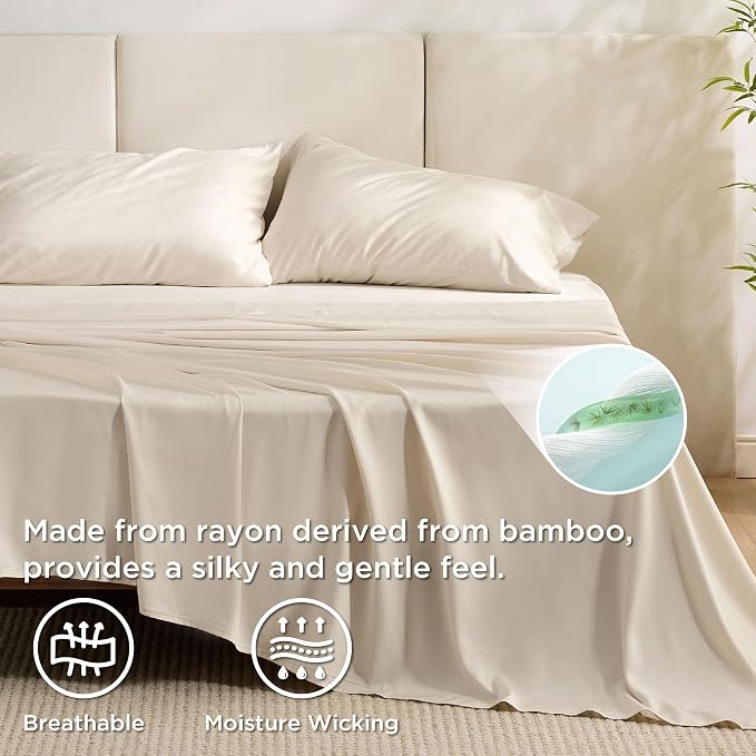 Bedsure King Size Sheets Set, Cooling Sheets - Image 3