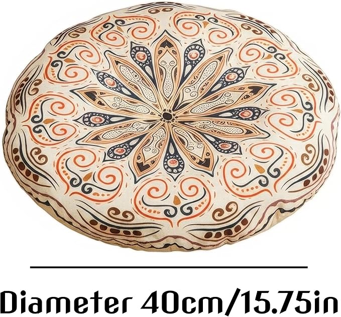 Mandala Round Floor Pillow - Image 3